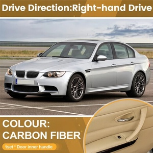 Ensemble de poignées de porte intérieures de remplacement, compatible avec <span class=keywords><strong>BMW</strong></span> Série 3 E90 E91 E92 2004-2012, pièces intérieures automobiles - Product Image 5