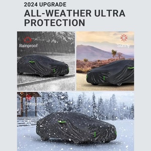 Housse de <span class=keywords><strong>voiture</strong></span> imperméable pour <span class=keywords><strong>Honda</strong></span> Civic 2016-2024, coupe-vent, anti-neige, anti-pluie, anti-grêle, protection UV, entièrement utilisable en extérieur et en intérieur - Product Image 3