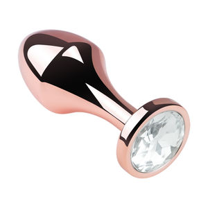Nuovo Modello Esclusivo Dongkai: Plug Anale XXXL in Oro Rosa con Gioiello in Cristallo, Forma Rotonda per Stimolazione Anale, per Donne/Uomini - Product Image 2