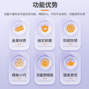 Medidor de Flujo de Agua de Acero Inoxidable Fabricado por Saishenger, Sensor de Medición de Agua con Señal de Pulso Hall - Product Image 1