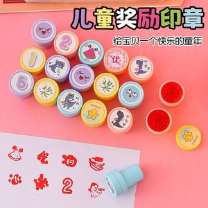 Cute Cartoon Reward <b>Stamps</b> For Children Kindergarten Praise Gift Seal Plastic 4-6Y Environmental Friendly - Product Image 1