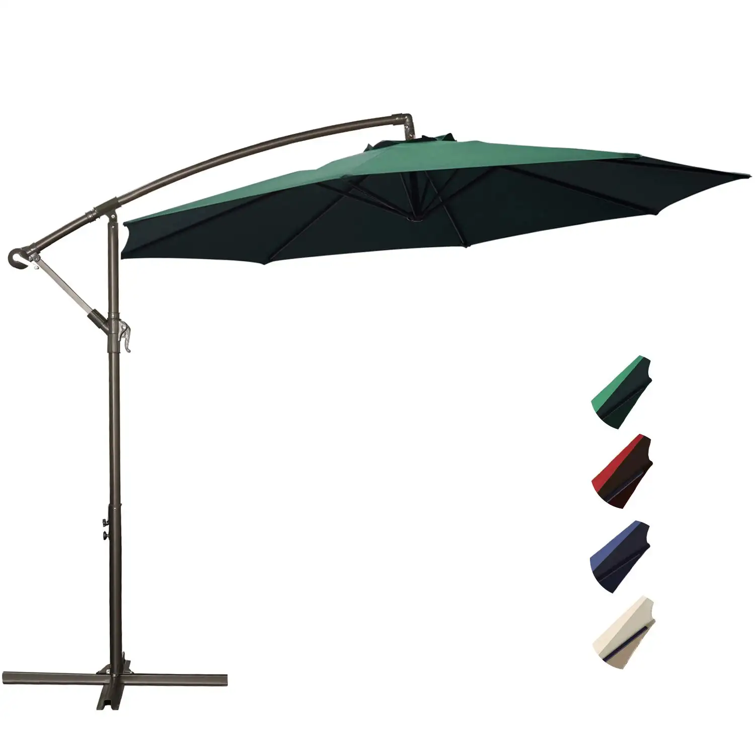 Waterproof Garden Cantilever Hanging with Crank parasol Outdoor patio market Banana cantilever Umbrella