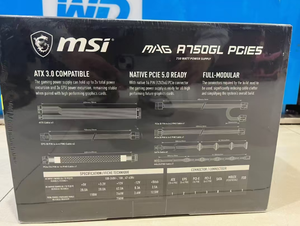 Fuente de alimentación MSI <span class=keywords><strong>M</strong></span> A750GL PCIE5 ATX12V 3,0/EPS12V 80 + Gold AC 100-240 V 750W - Product Image 3