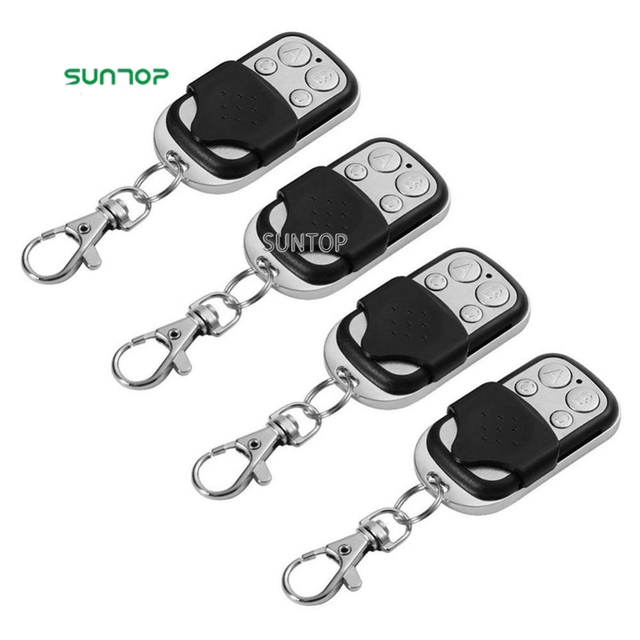 Universal 4 Button Gate Garage Door Opener Remote Control 433MHZ Clone Fixed Learning Code For Gate Garage Door