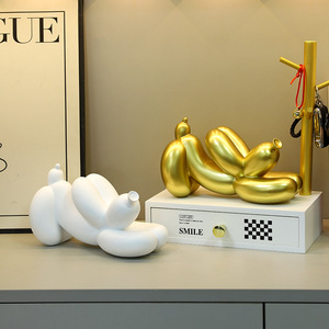 Mystic Arts Abstract <b>Balloon</b> Dog Figurine Resin Home Decor Desktop Ornament Nordic Style Animal Sculpture - Product Image 3