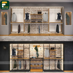 Étagère de présentation de vêtements de luxe, comptoir de vêtements, vitrine de vêtements, meuble en verre - Product Image 4