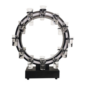 Support à verres à shot lumineux LED en forme de grande roue, capacité 30 ml, avec verres escamotables - Product Image 5