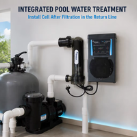 Équipement de piscine Emaux : Chlorinateur au sel certifié CE, modèle Emaux SSC, débit de cellule 50g/h, pour piscines de 30-50m³