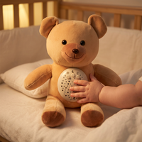 2026 Cuddly Bear Máquina de Sonido Blanco Portátil para Dormir, Reproductor de Canciones de Cuna con Temporizador, Funciona con 2 Pilas AA, Regalo para Bebés