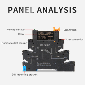 250VAC 4-6awg kín vít cố định Din Rail núi 6A Công suất điện Rơ Le HF41f 41f-<span class=keywords><strong>1z</strong></span>-c4-16a thu nhỏ HF tiếp sức ổ cắm chủ - Product Image 3