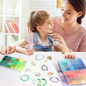 144 Color Polymer Clay Bead Set 6mm <b>DIY</b> Bracelet <b>Kit</b> For Kids Jewelry Making Toys - Product Image 4