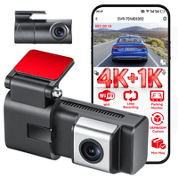 Caméra embarquée 4K QHD universelle, enregistreur vidéo avant et arrière 1080P, écran IPS 1,47 pouce, capteur G, enregistreur de conduite GPS