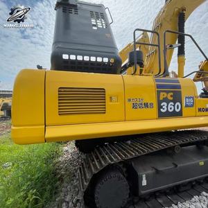 Excavatrice sur chenilles Komatsu 360 d'occasion, 36 tonnes, godet de 1,6 m³, marque japonaise d'origine, grande excavatrice de construction, faible nombre d'heures, bon état - Product Image 6