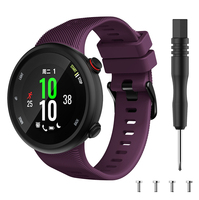 Tali Jam Tangan Pengganti Penutup Casing Silikon Lembut Olahraga untuk Garmin Forerunner 45 45s Aksesori Jam Tangan Pintar