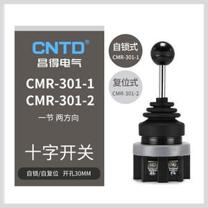 Interrupteur à bascule CNTD Changde Electric CMR-301-1, une section, deux voies, 3 broches, PA66, interrupteur d'alimentation industriel, couleur de la lampe bleue, marche/arrêt - Product Image 2