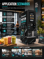 Fabricant de distributeurs automatiques de smoothies, distributeur automatique de smoothies protéinés avec mélange personnalisé et contrôle précis des portions