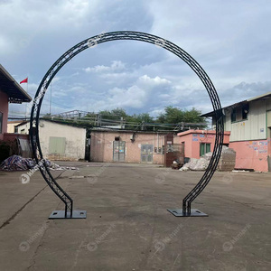 Đen 100 mét x100mm Mini cong và thẳng cái vòi nước hộp Giàn nhôm sân khấu vòng tròn Giàn Tròn vòm cửa <span class=keywords><strong>Kit</strong></span> cho triển lãm - Product Image 4