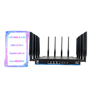 Casing logam industri 5G <span class=keywords><strong>WIFI</strong></span> 7 <span class=keywords><strong>Modem</strong></span> <span class=keywords><strong>Router</strong></span> openwht dengan 4 FEMs daya tinggi untuk meningkatkan cakupan <span class=keywords><strong>WIFI</strong></span> disesuaikan <span class=keywords><strong>Router</strong></span> BE19000 - Product Image 1