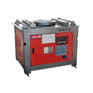 Dobladora automática de barras de acero tipo CNC GW50, dobladora automática de barras de refuerzo