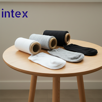 Fil de coton polyester recyclé écologique en gros, teint en masse, 60 couleurs, le meilleur choix pour la fabrication de chaussettes, prix d'usine