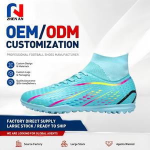 Factory Wholesale Custom & Wholesale Football Boots Knitted Upper AG TPU Sole Lightweight Outdoor Sports Shoes Unisex