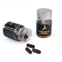 Complément alimentaire en capsules d'extrait de racine de Maca noire pour hommes, enrichi en protéines pour améliorer le bien-être.