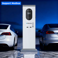 Chargeur de véhicule électrique Electrly A2 22kW*2, à poser au sol, avec câble, deux pistolets, intelligent, Modbus pour voiture, chargeur de véhicule électrique à poser au sol