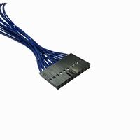 Cable de ensamblaje personalizado Molex 90142 C-Grid III de 2.54mm de doble hilera con carcasa de crimpado UL3266 24AWG LSZH de cable a placa, 6-50 circuitos