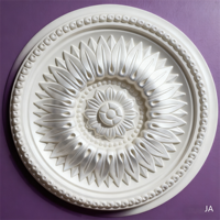 Moulures de plafond en plâtre de gypse modernes de haute qualité, panneaux centraux 3D, médaillons et dômes, pour villas et hôtels, respectueux de l'environnement, vente en gros