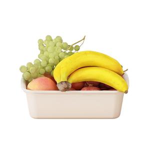 Grand panier égouttoir en plastique irrégulier blanc pour la cuisine domestique, idéal pour les fruits et légumes - Product Image 5