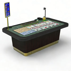 Table de Sic Bo professionnelle de haute qualité, antique, personnalisable, pleine grandeur, en bois véritable, pour petits et grands jeux de paris, pour <span class=keywords><strong>casino</strong></span>, en promotion - Product Image 6