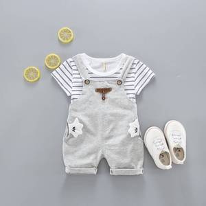 Conjuntos de Ropa para Niñas, Proveedores de Ropa para Bebés, Boutique de Ropa Infantil, Vestidos de Algodón para Niños, Camisas + Overoles, Venta al Por Mayor de Verano - Product Image 3