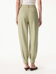 Pantaloni a Zampa d'Elefante con Vita Elastica Testurizzata, Plissettati a Vita Alta, per Ufficio e Uso Quotidiano - Product Image 2