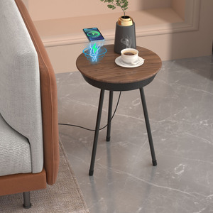 2024 nóng bán hiện đại với phí không dây thông minh Bàn văn phòng đồ nội thất phòng khách nhỏ bên bảng với loa Bàn cà phê - Product Image 2