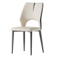 Chaise de salle à manger scandinave moderne, cadre en bois de luxe, siège rembourré, pieds en métal pour la maison, l'hôtel, le restaurant, l'école