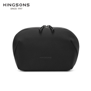 Kingsons Cosmetic Bag Multi-Function Zipper Makeup Storage Pouch Everyday Use Solid Color - Product Image 5
