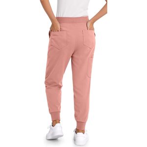 Pantalones Médicos para Mujer, Corte Jogger, Cintura Alta, Elásticos, Mezcla de Algodón, Uniformes de Hospital - Product Image 3