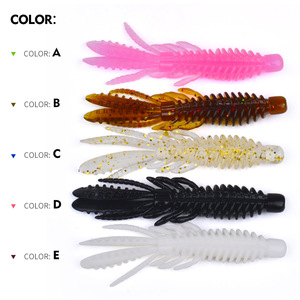 Leurre souple flottant en PVC 2g 4g avec paillettes flash et sequins laser, 5 couleurs, pour la pêche à la truite, au bar et au brochet - Product Image 2