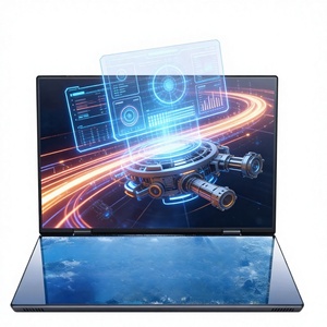 Ordinateur <span class=keywords><strong>portable</strong></span> 2026 à double écran 14 pouces pour le trading boursier et le comparaison des données, design rotatif à 360°, <span class=keywords><strong>refroidissement</strong></span> turbo haute efficacité - Product Image 1
