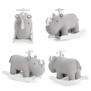 <span class=keywords><strong>Cheval</strong></span> à <span class=keywords><strong>bascule</strong></span> Rhinocéros, jouet pour garçon, cadeau, sécurité, anti-basculement, jouet d'équilibre, directement de l'usine - Product Image 5
