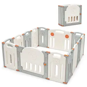 ABST fabbricazione di buona qualità di grandi dimensioni quadrato e cerchio pieghevole box per bambini portatile recinzione da gioco per bambini cortile di gioco in plastica