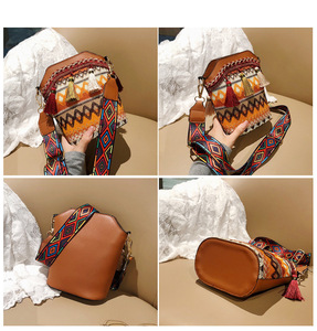 <strong>Boho</strong> and Aztec Tassel Design Small Crossbody Bag for Girls Women Students - Product Image 3