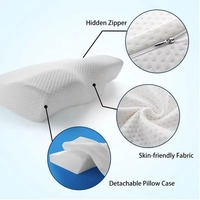 Dropshipping Shopify Fulfillment Agent 2025 espuma viscoelástica protección del cuello almohada de cuello Cervical de salud en forma de mariposa