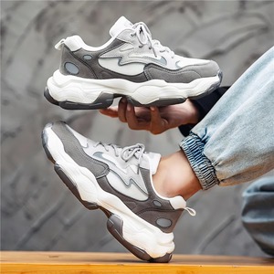 Chaussures de sport confortables à lacets pour hommes, de haute qualité, décontractées, noires, pour la course en plein air, automne/hiver - Product Image 5