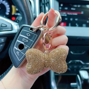 Luxury Full-Diamond <b>Bow</b> Keychain - <b>Large</b> Crystal Rhinestone Keyring, Luxury Bag Pendant for Women - Product Image 4