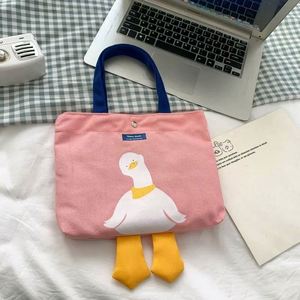 Custom <b>Printed</b> Cotton Daily Tote Bag for Women Striped Reusable Grocery Shopping with Pocket Beach Bag - Product Image 6