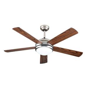 Ventilador de Techo Moderno con Luz LED de 15W, Regulable, CCT, 5 Aspas, 132cm de Diámetro, Control Remoto, Cuerpo de Metal ABS, Motor de CC, Entrada de 220V-SKU-7913 - Product Image 1