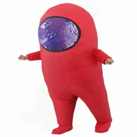 Costume de Mascotte Gonflable Alien de Dessin Animé, Accessoire d'Ambiance pour Fête, Événement Festif, Déguisement Cosplay