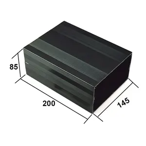 工厂定制铝挤压外壳功率放大器外壳印刷电路板盒阳极氧化挤压铝电子外壳