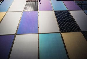 Gaoming cdte Điện Thủy Tinh tùy chỉnh bipv fotovoltaico Màu năng lượng mặt trời Kính PV bức màn bức tường bipv mô-đun năng lượng mặt trời - Product Image 3